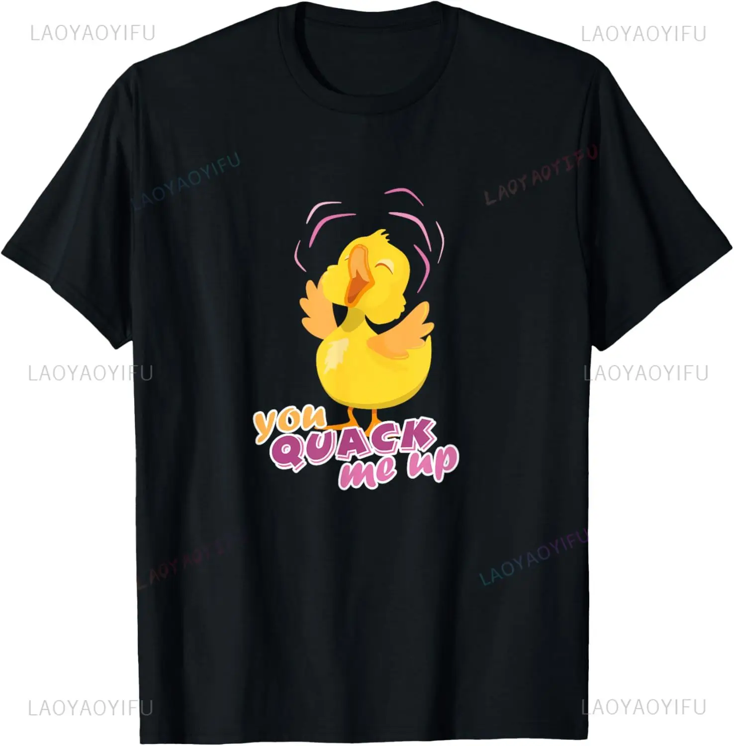 Punny You Quack Me Up T-Shirt - Ducks Duck Pun Gifts Joke T-Shirt Individuality Summer Tops Graphic T Shirts Ropa Hombre
