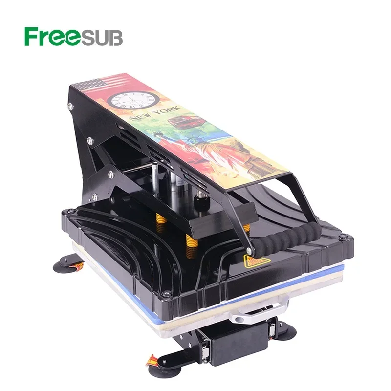 new arrivals 38*38 tshirt heat press machines automatic open T shirt heat transfer printing machine