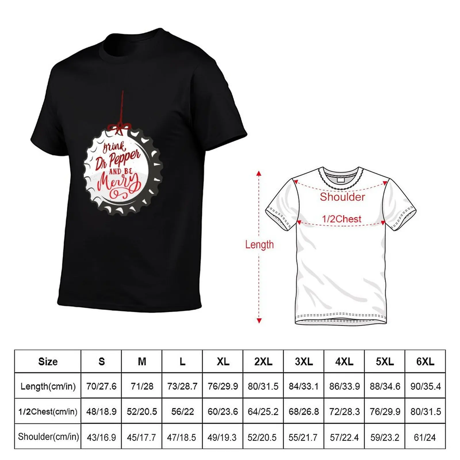 Dr Pepper & Merry T-Shirt man t shirts for men casual essential t shirt t shirt man cotton T-shirt