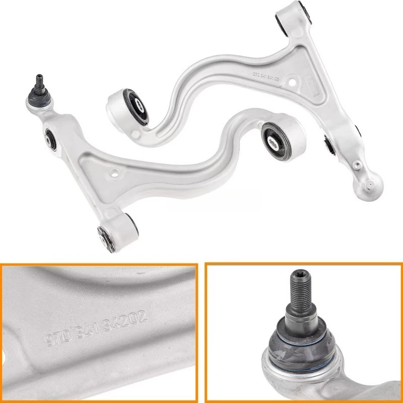 10PCS Auto Suspension Parts Front Control Arm Kit for  PANAMERA 970 09-16 97034105304 97034105103