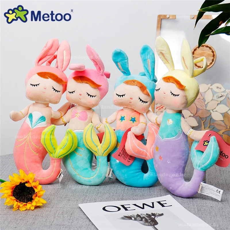 Metoo-Bonecas Recheadas Originais Angela, Bonecas Sereia, Coelhinha, Presentes de Aniversário, Brinquedos de Pelúcia, Sonhar, 38cm