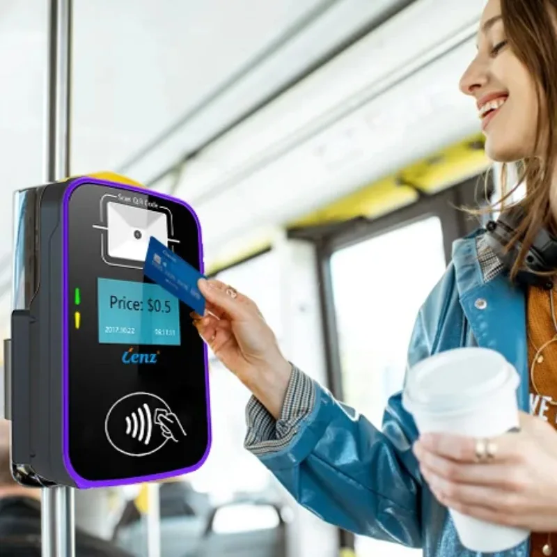 Bus Ticketing System Ticket Validator Prepaid Card Validator 3g 4g Qr Code Nfc Smart Card Reader