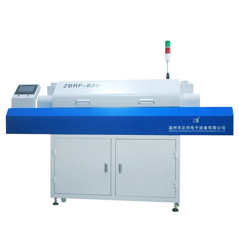 Low Cost  with 6 Zones  Lead Free PCB Reflow Soldering Machine for PCB Making Machine