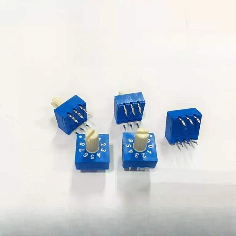ERD210RSZ 10-Bit Rotary Encoder Coding Switch 0-9 Digital Position Selector With Handle For Industrial Control Panel Equipment