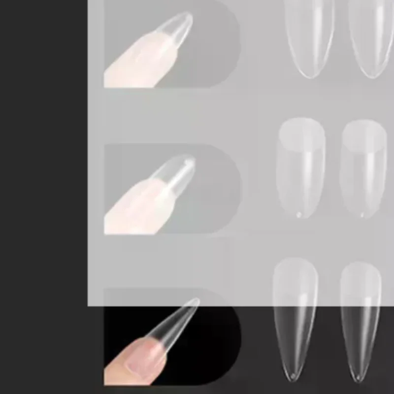 Fake Nails Tips Full Cover Short Acrylic Fake Nails Press On False Nail American Capsule Art Nailpop Накладные Ногти 240pcs/set