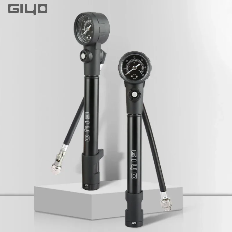 

GIYO Shock/Tire Bicycle Pump 300psi High-Pressure Air Inflator With Gauge For Fork & Rear Suspension Mountain Bike Mtb Supplies
