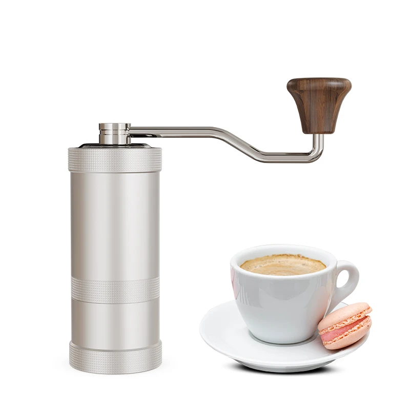 

Портативная ручная кофемолка для кофейных зерен из стали и алюминиевого сплава