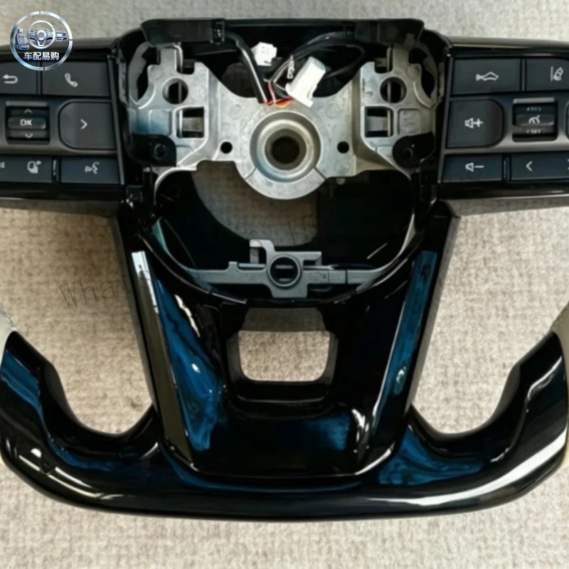 Black Piano Steering Wheel for Lexus Toyota Fortuner Prius Camry Lx570 Gx470 Corolla 4runner White Leather Handle