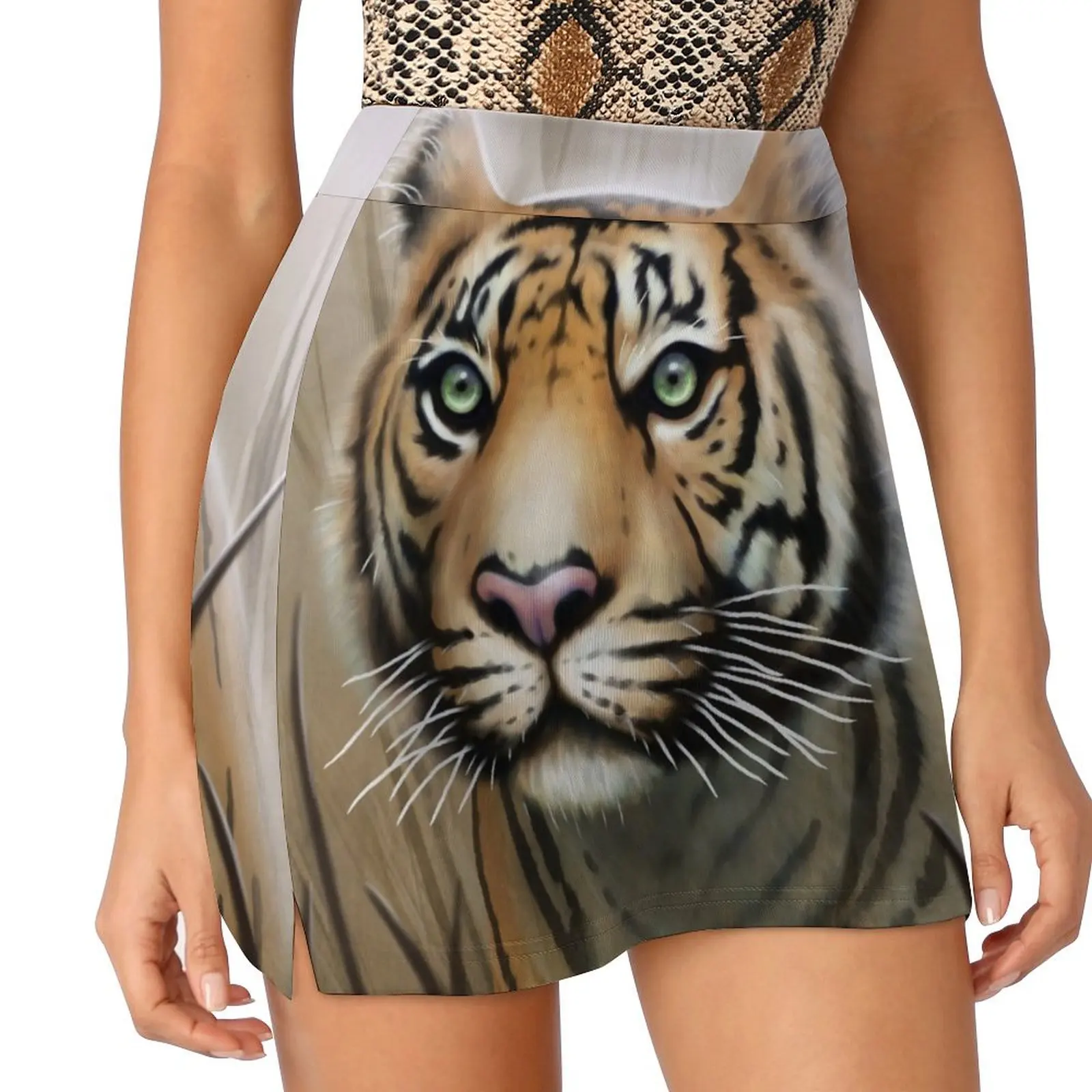 Tiger Mini Skirt luxury designer clothing women dresses for prom