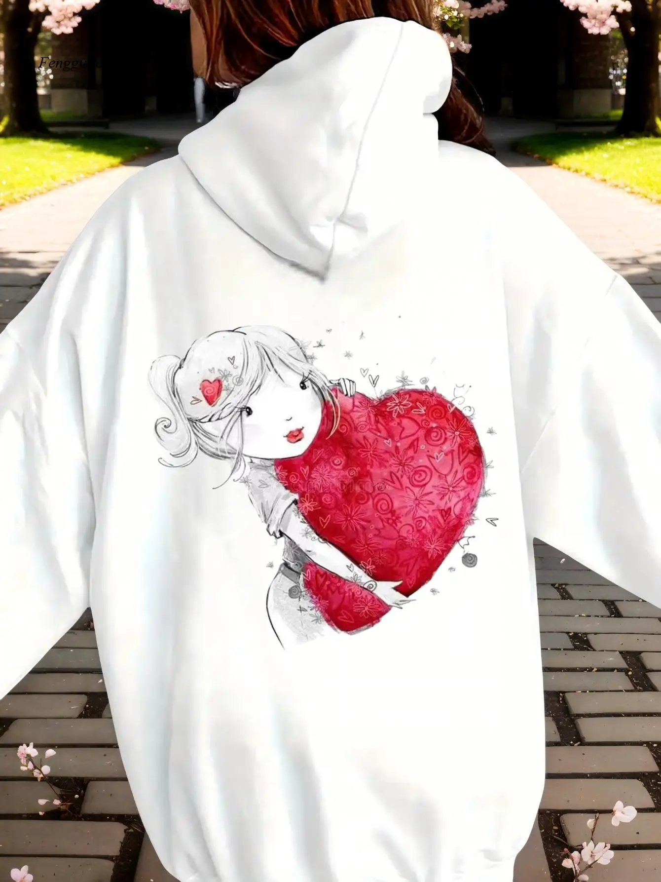 

Модная повседневная осенне-зимняя толстовка с капюшоном и принтом допамина | Удобная с длинными рукавами, модный ленивый стиль.