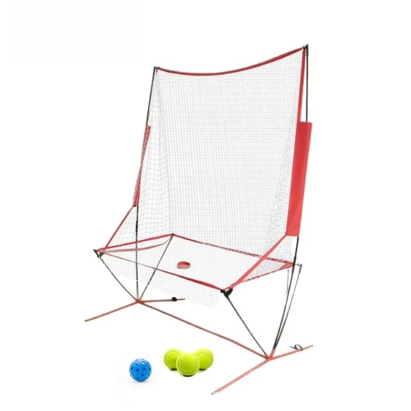 

Single tennis training equipment net collector and coach sparring rack for practicing and improving skills