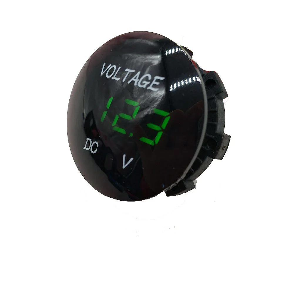 10Pcs DC12V-24V universal DC three-digit display voltage detector RV accessories miniature voltmeter