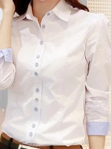 Csa de manga larga para mujer, ropa de trabajo Formal profesional, moda para ir al trabajo, lunares, poliéster fino, noved...
