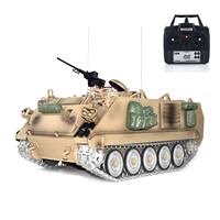 RC Tank TD 1/16 M2412-C M113A2 APC Infrared Turret Rotary 360 Degree Controll Electric Military Vehicle Metal Wheel Panzer Gift