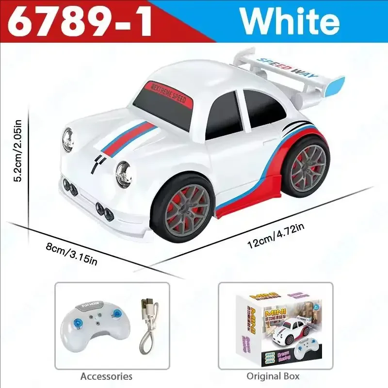 RC Mini Induction Cars with Light and Music Sensor-Remote Control Multifunctional Racing Outdoor Fun Car Toys