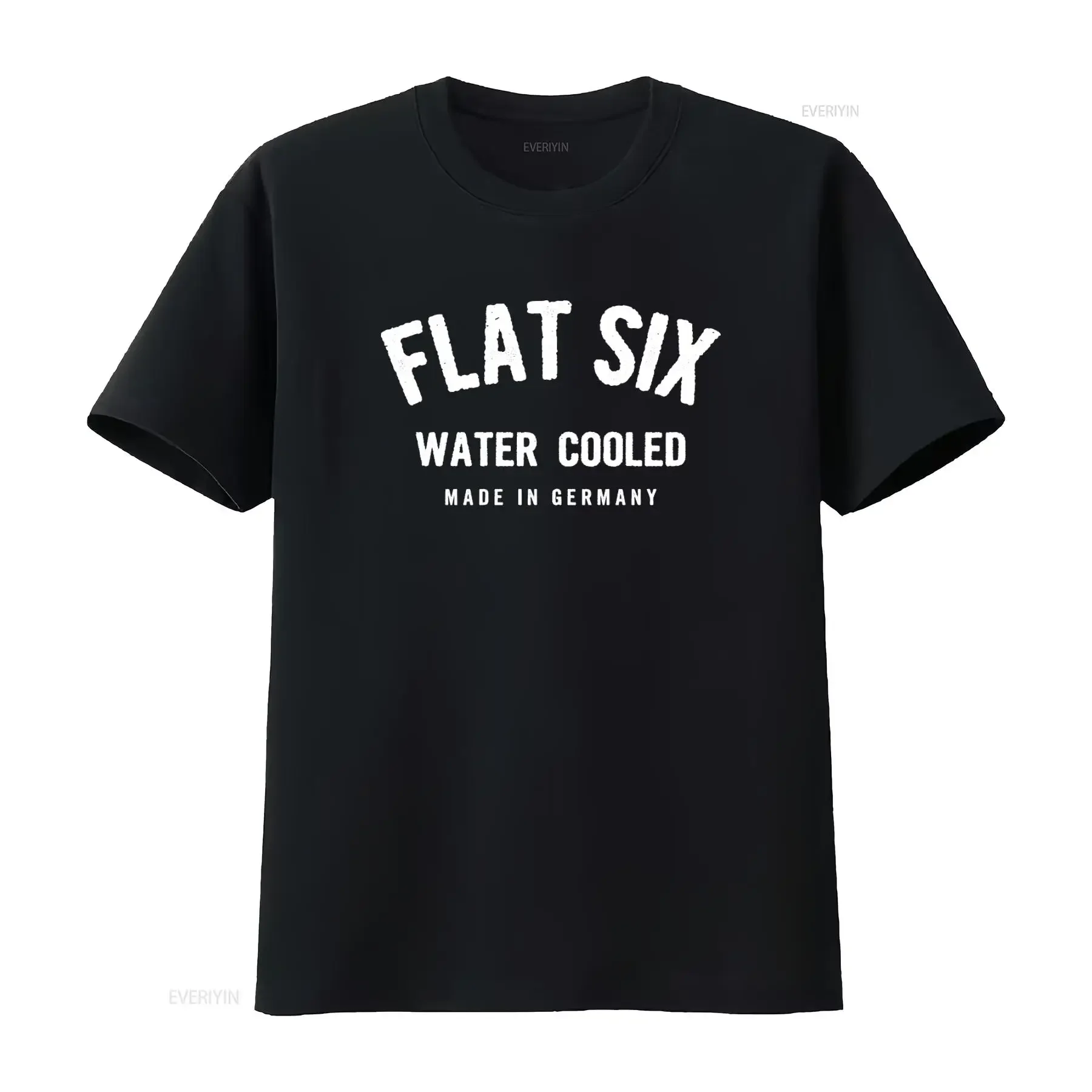 Flat Six Water Cooled Made In Germany T Shirt For Men And Women With Various Colour Options vintage Washed Casual Unisex Soft