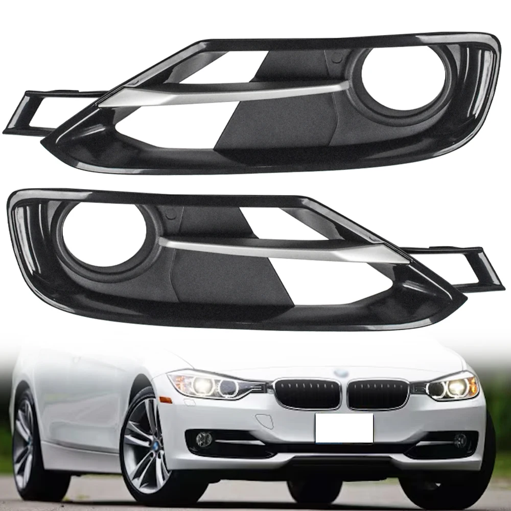

Front Bumper Fog Light Grille w/ Trim Cover for 2012-2015 BMW 328i 328d 335i 320i xDrive