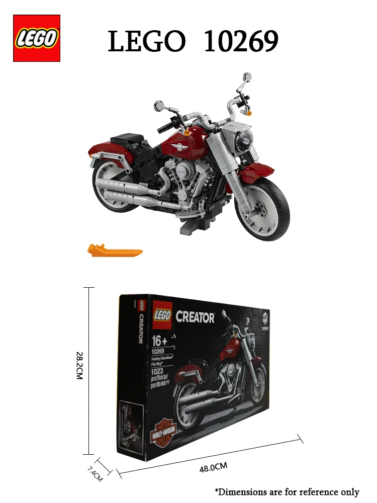 LEGO 10269 Creator Expert Harley Davidson Fat Boy Building Kit Building Blocks Toy Gift