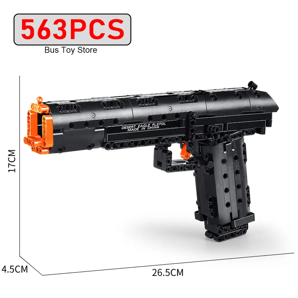 

MOLD KING 14004, технический боевой пистолет Desert Eagle, модель строительных блоков, военное оружие, кирпичи, набор игрушек для детей, подарки для мальчиков