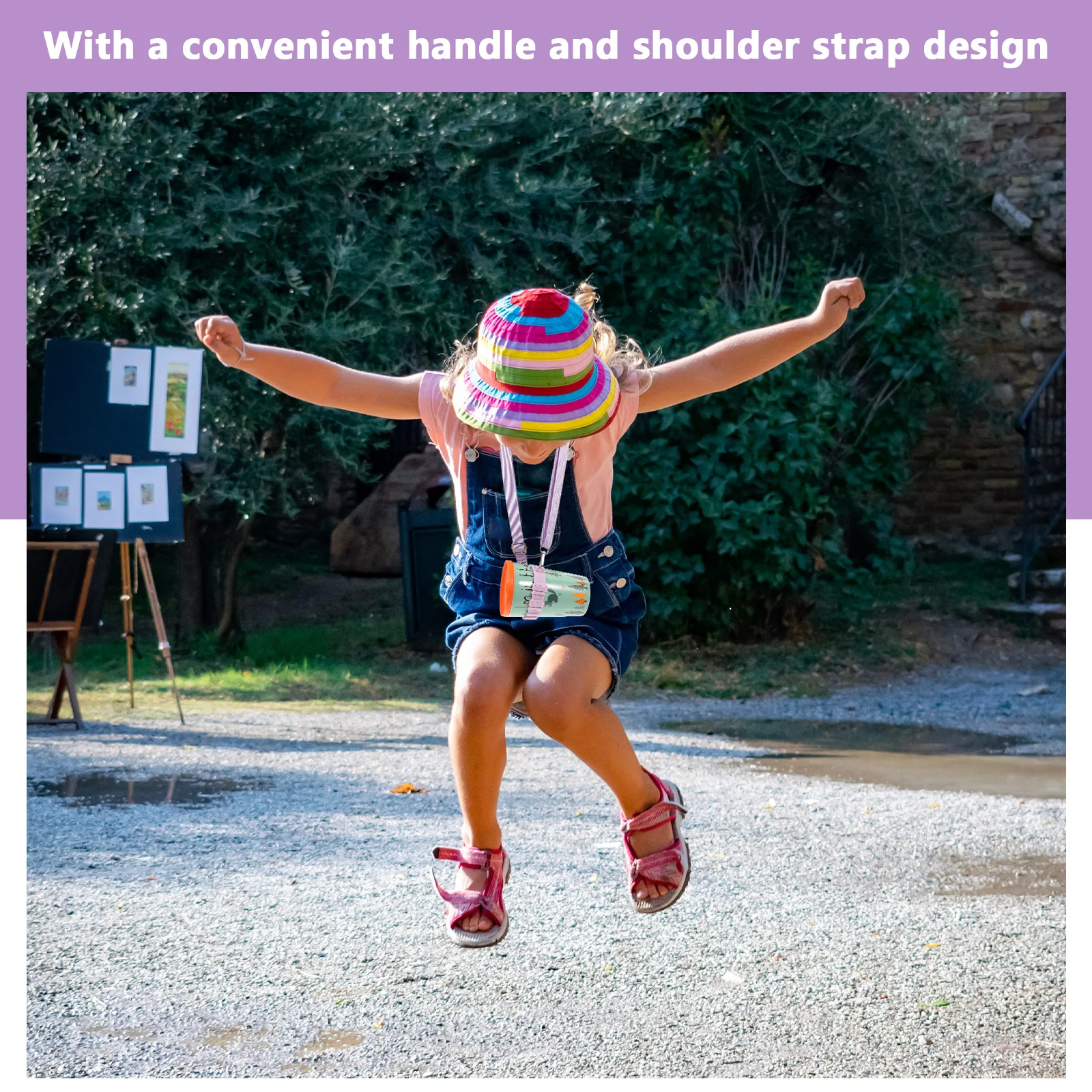 

Durable Water Bottle Carrier with Adjustable Handle and Shoulder Strap Stylish Color Perfect for Hiking Camping Outdoor