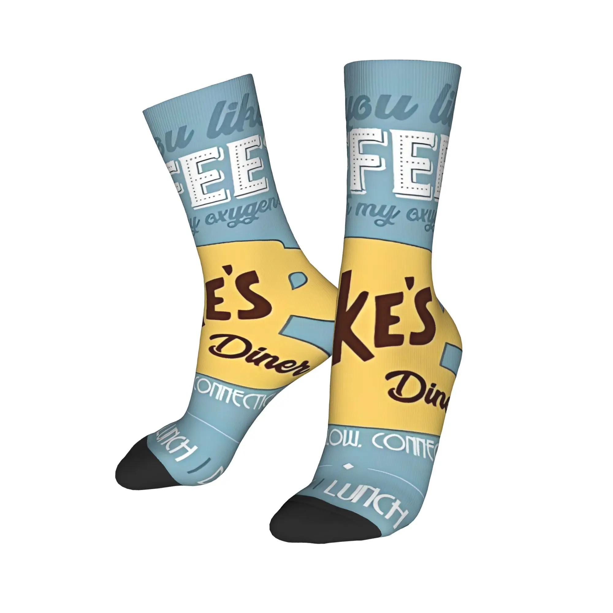 Gilmore Girls Lukes I Drink Coffee Like  Socks Casual Autumn Anti Slip Unisex Men Socks Quality Design Skateboard Socks