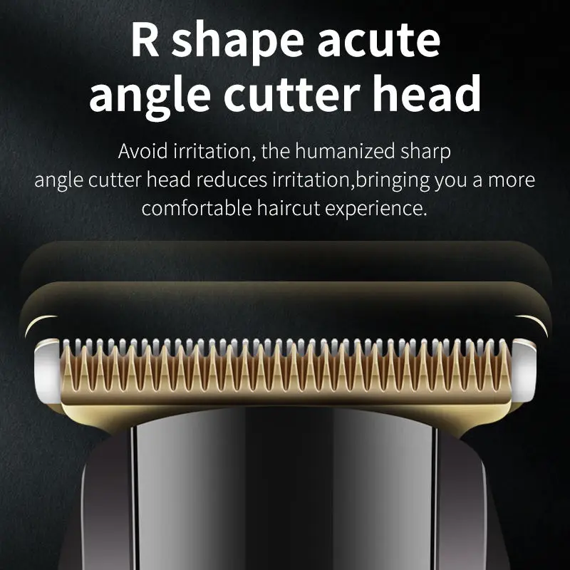 SH-1966LCD المهنية اللاسلكي الكهربائية قابلة للشحن الشعر المتقلب أداة تهذيب اللحية للرجال Usb شحن شعار مخصص 5 واط