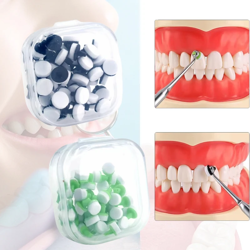 60pcs Dental Composite Resin Light Cure Filling Molding Tool Veneer Foam Pads
