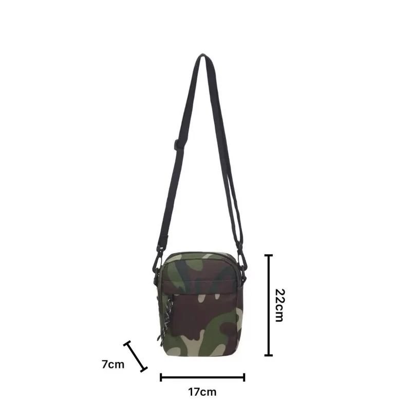 Men\'s Oxford Camouflage Crossbody Bag Minimalist Design Lightweight Casual Small Shoulder Bags for Men Zipper Messenger Pouch