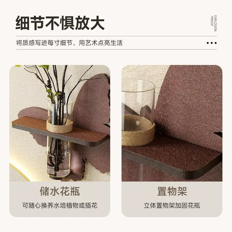 DIY hydroponic green plants enter the home entrance decorative painting antique aisle corridor end hanging painting