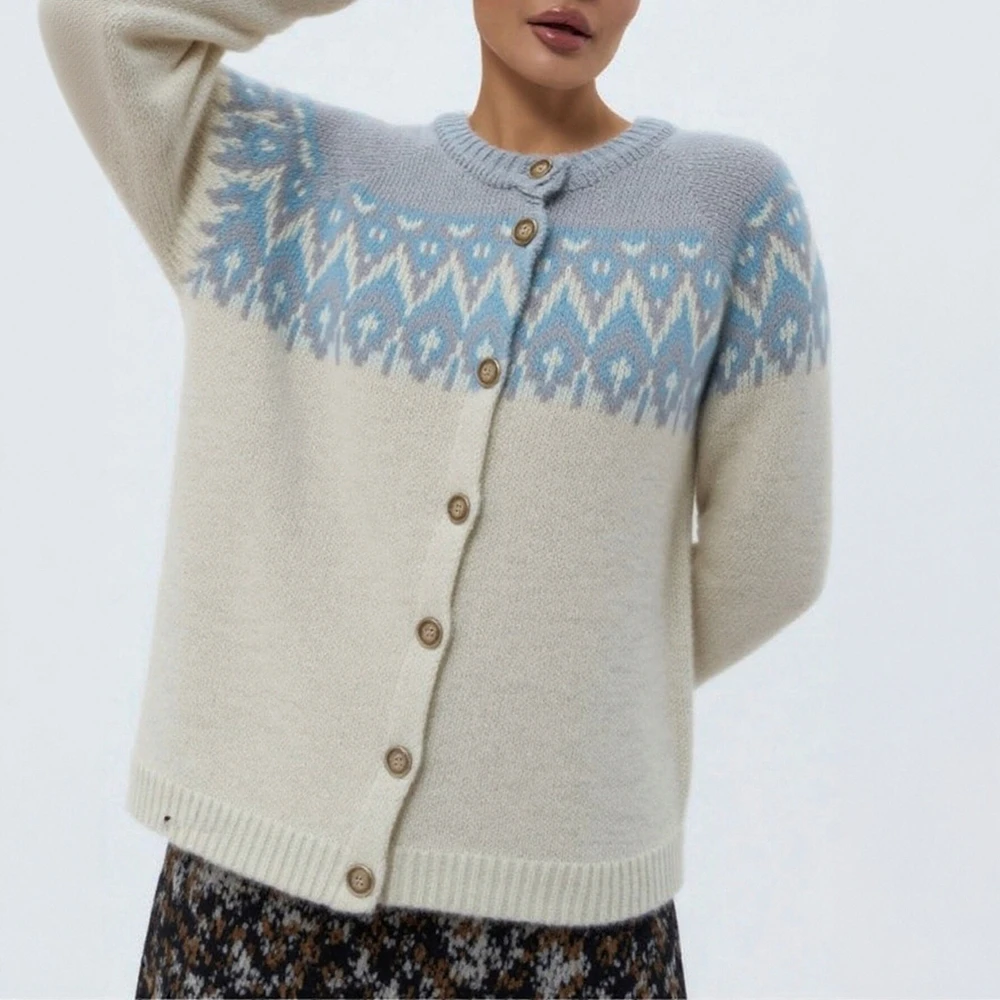 

Повседневный кардиган с круглым вырезом, облегающий длинный рукав, прямой рукав-труба, без украшения, женский трикотаж с открытой передней частью