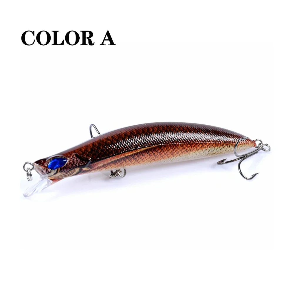 ALASICKA 12.3cm/15g 1pcs Lua Plastic Painted Hard Bait Hand-painted with clear pattern Floating Bionic Lure with 2# Sanbon Hooks