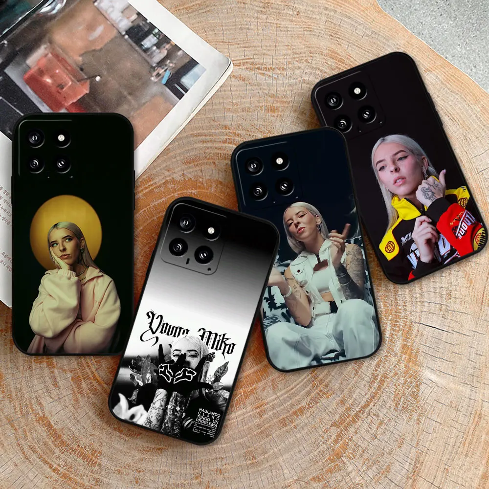 

Singer Young Miko Rapper Phone Case For Xiaomi POCO F5 F4 F3 F2 F1 X5 X4 X3 X2 M5 M4 M3 M2 GT PRO NFC 5G Black Shockproof Cover