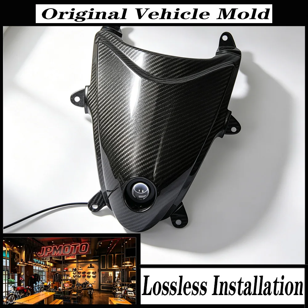 For Suzuki Hayabusa GSXR1300 GSX1300R GSX 1300 R Gen2 2008-2020 Motorcycle Headlight Assembly Carbon Fiber Accessories Kit