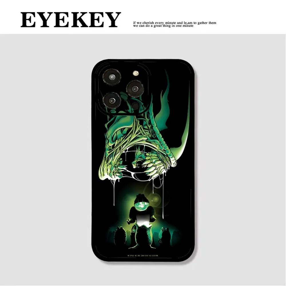 Movie Alien Xenomorph Phone Case For Iphone 15 11 13 14 Pro Max 7 8 Plus X Xr Xs Max Se2020 12mini Cover Case