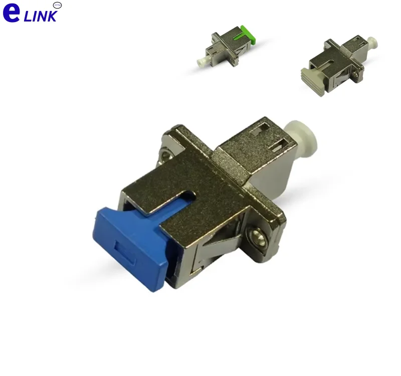 

fiber optic adapter LC-SC hybrid connector female to female coupler metal housing SM MM APC factory supply free Shipping ELINK
