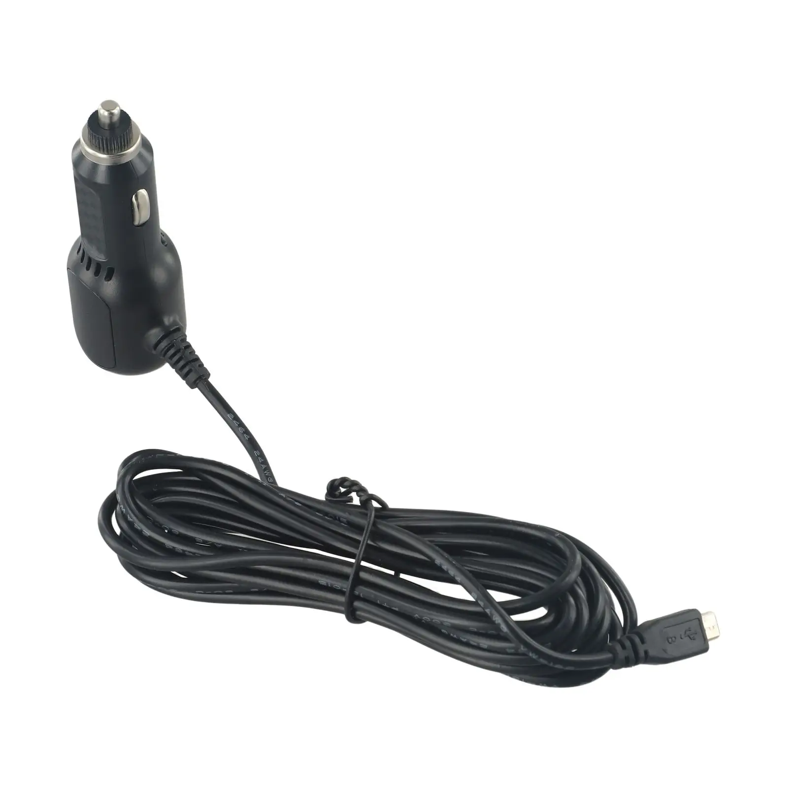 ABS Dash Cam Car Charger Multi function 12v 24v 2in1 Multi function Wide Compatibility Blue LED Light Mini USB