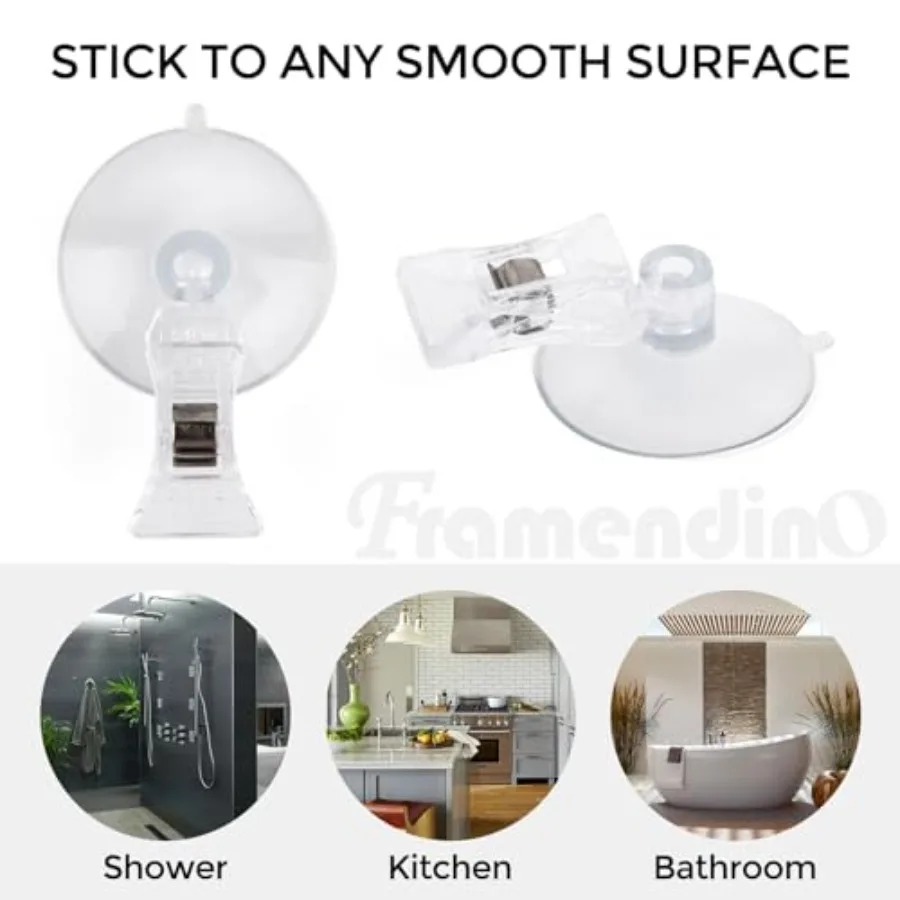 12 عبوة من حامل المشبك الدائري المشبك الشفاف لعرض بطاقات العمل للمكتب المنزلي #3