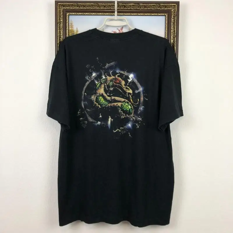 Vintage 90s Mortal Kombat Annihilation Camisa Videojuego Camiseta Rara Tamaño XL