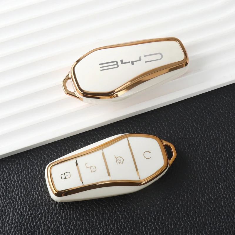 Neue Weiche Transparente TPU Autoschlüssel-Hülle für BYD Atto 3 Han EV Dolphin Tang Dm Qin Plus Song ProMAX Yuan Auto Schlüssel Autozubehör – Detail 3