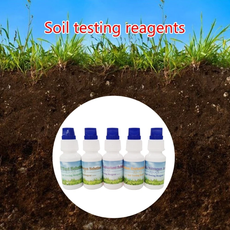 Soil Test Set, Nitrogen Phosphor Potassium Soil Test Liquid Solution Soil Test Tool for Gardening