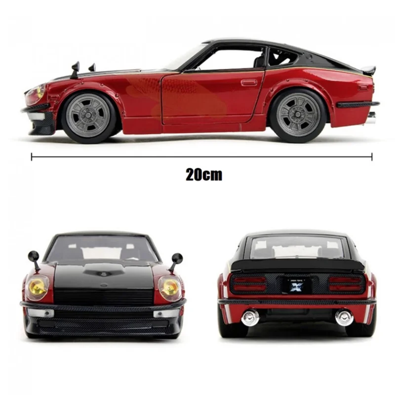JADA 1:24 1972 DATSUN 240Z Alloy Car Model Classic Adult Souvenir Gift Decorations Static Display