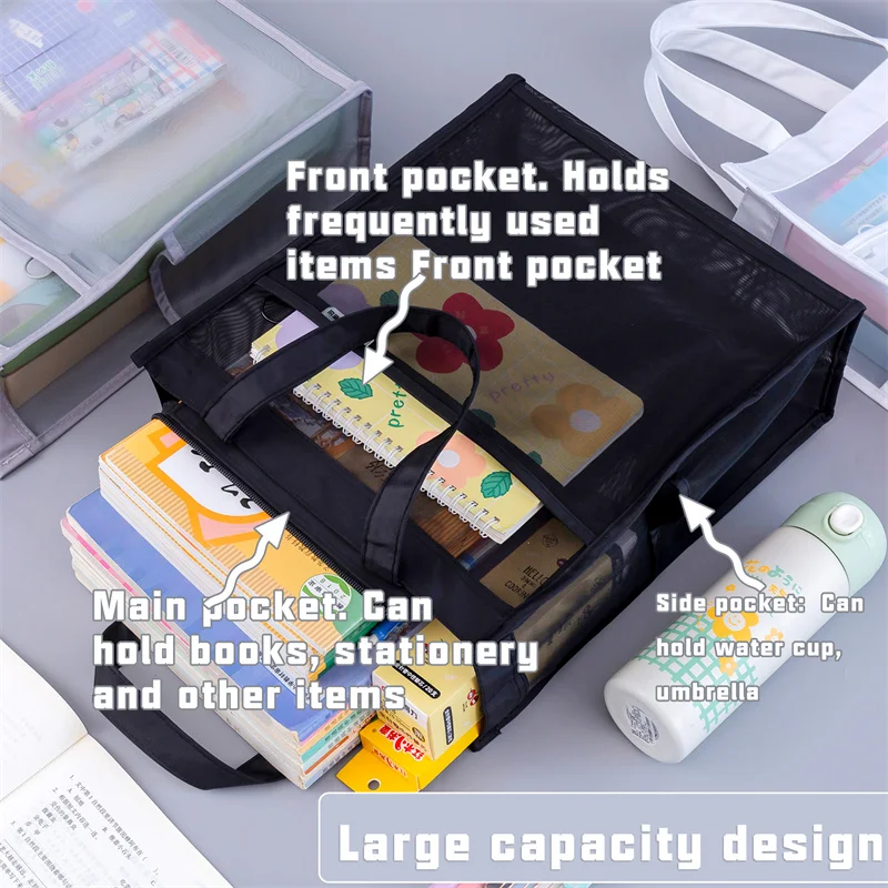 Tote Bag Student Carry Book Bag Art Tutorial Bag Book Bag Storage File Bag Tutorial Bag bambini leggero Tutorial SpecialBag