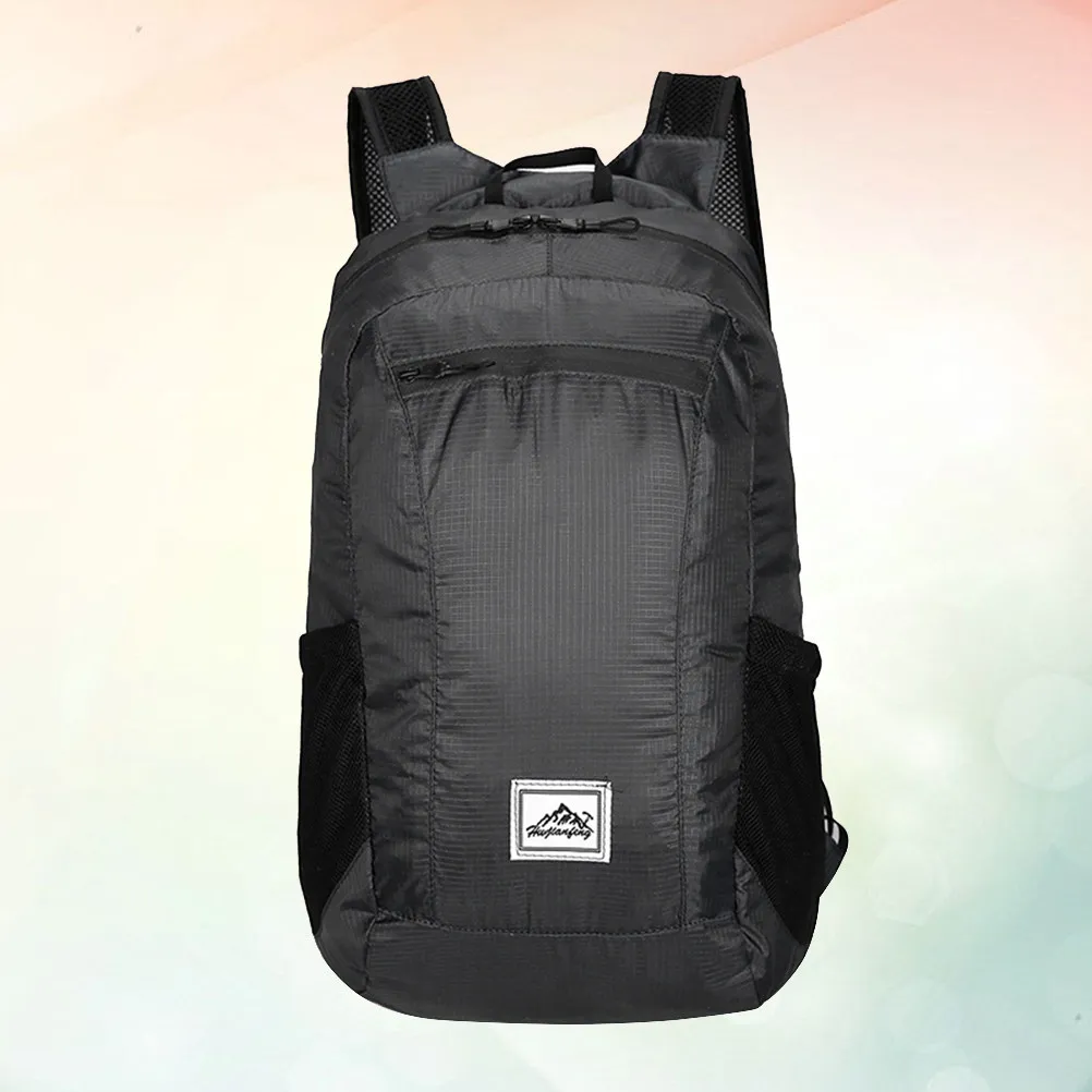 

Черный складной легкий водонепроницаемый рюкзак для активного отдыха, походов, кемпинга, путешествий, бега, велоспорта, катания на лыжах