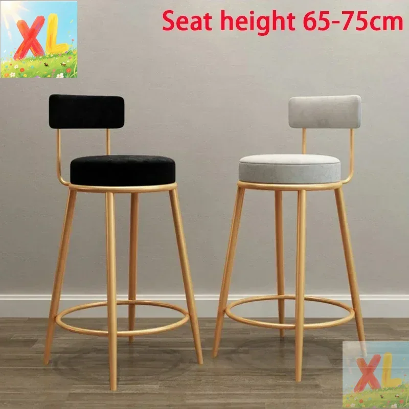 

Современная простота, скандинавский барный стул INS, легкий роскошный барный стул, дизайнерский табурет для дома со спинкой, кожаный стул, рабочие табуреты