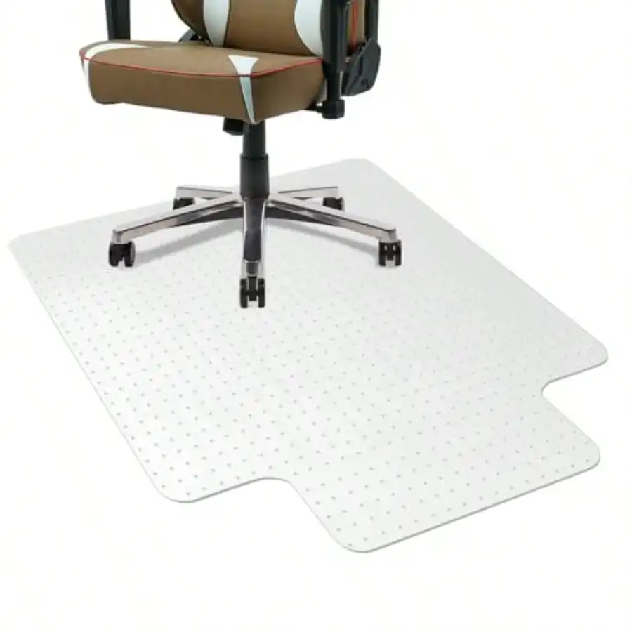 Office Chair Mat for Carpet with Lip Flat Shipping Heavy Duty Hard Clear Chair Mats Under Desk Protector Floor Mat Smooth Gli