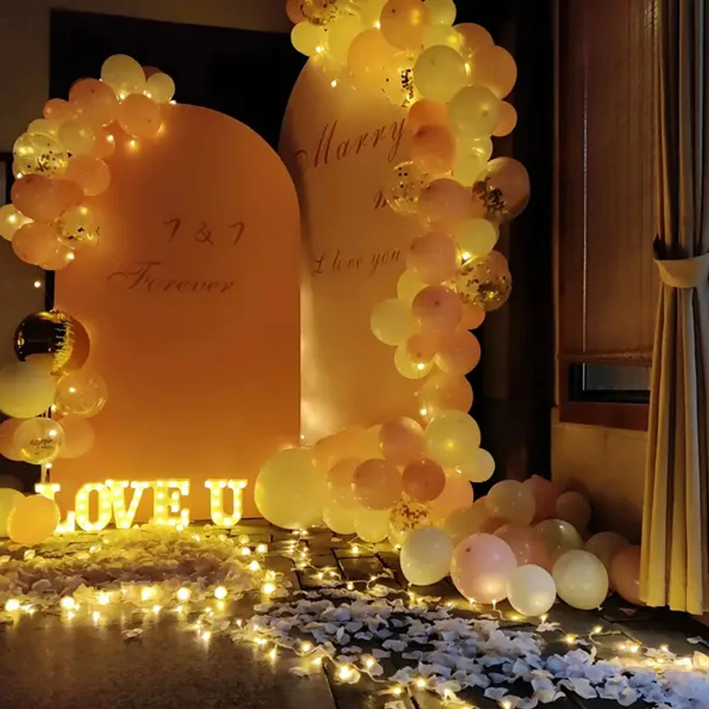 10000-100 Stück künstliche getrocknete Blumen, rot, weiß, goldfarben, Seide, künstliche gefälschte Rosenblätter, Blätter, Party, Geburtstag, Event, Hochzeit, Dekoration – Detail 10