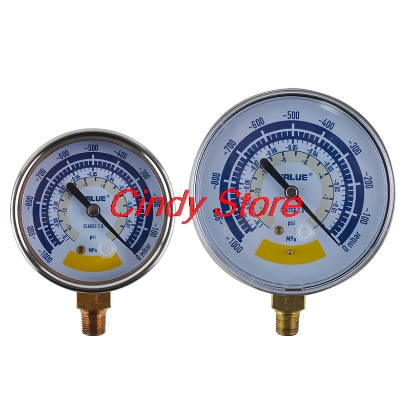 1PCS R22 Vacuum pump gauge Air conditioning tool set liquid set manifold gauge 60MM 80MM