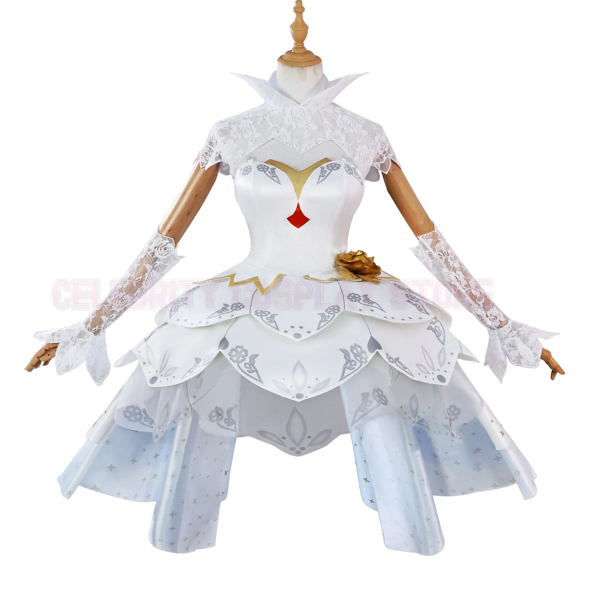 Nieuwe Game King of Glory Xiao Qiao Pure Witte Bloem Huwelijk Cosplay Kostuums Trouwjurken Party Halloween Kleding Prestaties