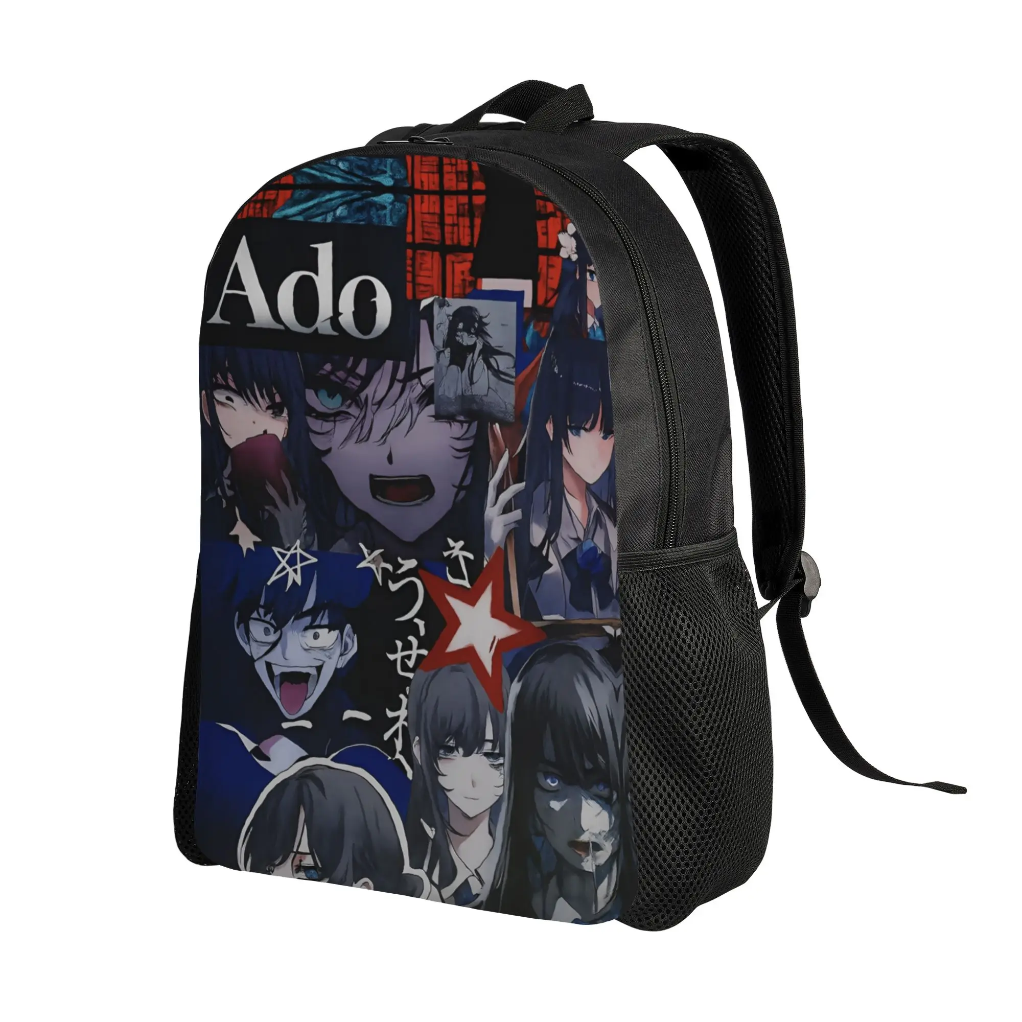 Ado Hibana World Tour Backpack for Men Women Teenage High School Business Daypack Anime Music College Shoulder Bag Gift