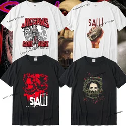 Summer Tshirt for Men Vintage T Shirt SAW Head Torture Horror Movie Printed Shirt T-shirt Novelty Women Short Sleeve Top Tees